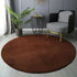 Round Coral Velvet Carpet for Living Room Coffee Table Floor Rug Short Plush Foot Mat for Children's Play